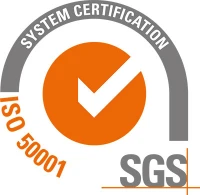 Logotip 'Certificació ISO 50001 - SGS'